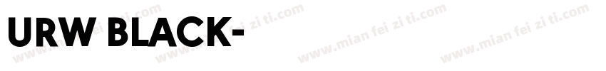 URW BLACK字体转换